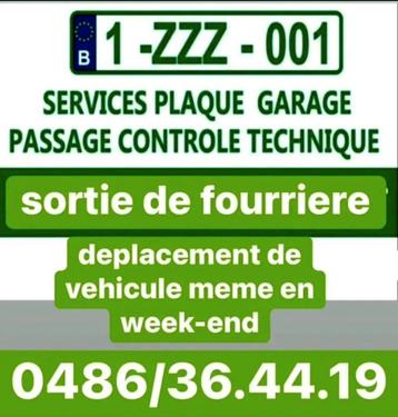 Location plaque garage Z. Passage control 