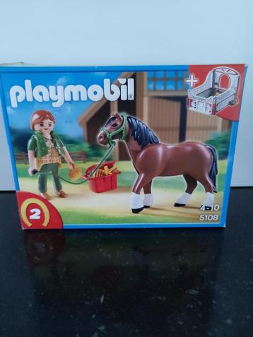 Playmobil shire met paardenbox - 5108 beschikbaar voor biedingen