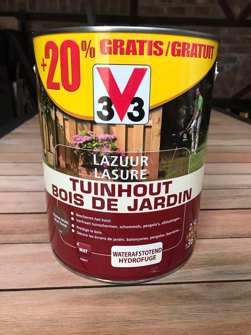 Lasure bois de jardin (brun foncé), Bricolage & Construction, Peinture, Vernis & Laque, Comme neuf, Lasure, Moins de 5 litres