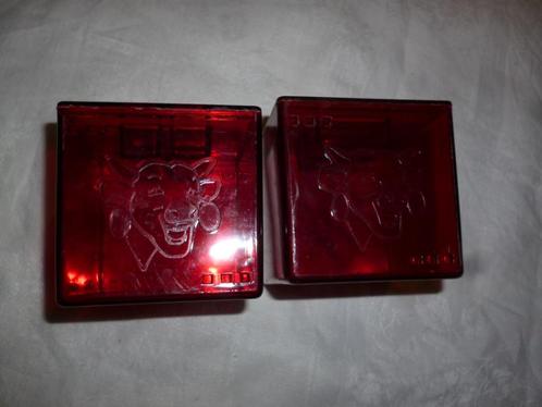 2 boîtes cubes en plexi rouge La Vache qui rit publicité, Collections, Marques & Objets publicitaires, Enlèvement ou Envoi