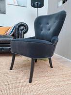 Zeteltje, zetel, fauteuil, stoel, stoeltje, zwart, clubzetel, Ophalen, Zo goed als nieuw