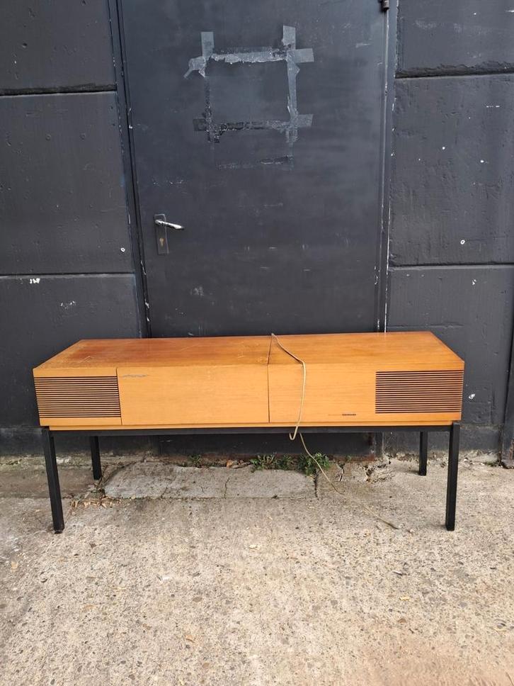 Vintage Stereo Console – Radio & Platenspeler, Antiek en Kunst, Antiek | Tv's en Audio, Ophalen