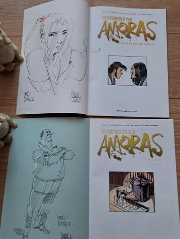 2xkronieken Amoras met tekening beschikbaar voor biedingen