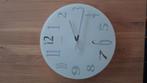 Nextime wandklok (43 cm) glas, Huis en Inrichting, Ophalen, Zo goed als nieuw, Wandklok