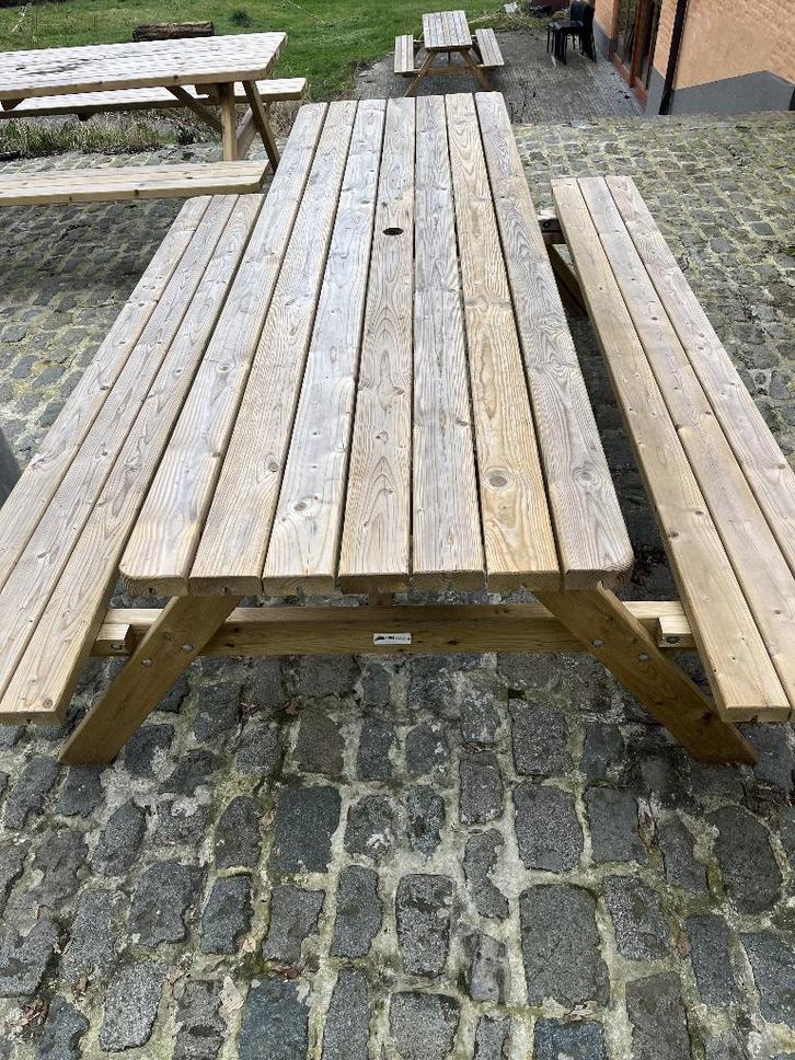 picknicktafel rockwood, Tuin en Terras, Picknicktafels, Zo goed als nieuw, Rechthoekig, Hout, Inklapbaar, Ophalen
