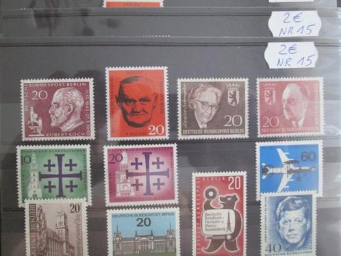 Lot 15 ongestempelde zegels Bundespost Berlin, Postzegels en Munten, Postzegels | Europa | Duitsland, Postfris, BRD, Ophalen