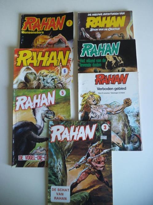 Rahan Lot van 7 albums, Boeken, Stripverhalen, Gelezen, Meerdere stripboeken, Ophalen of Verzenden