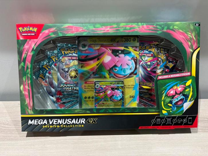 Mega Venusaur ex Premium Collection 8 packs, Hobby en Vrije tijd, Verzamelkaartspellen | Yu-gi-Oh!, Zo goed als nieuw, Booster