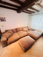 Doit partir vite ! Canapé angle + pouff, Enlèvement, Comme neuf