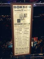 XXL boks poster, boks affiche van bokswedstrijden uit 1956👊, Sport en Fitness, Boksen, Ophalen, Gebruikt, Overige