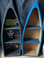 Lot de 2 étagères bateau en bois, Maison & Meubles, Enlèvement, Utilisé