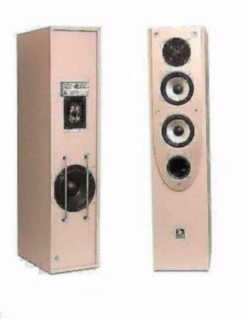 Speaker 3-Weg, 2x 220 Watt, zilver-grijs, Audio, Tv en Foto, Luidsprekerboxen, Nieuw, Front, Rear of Stereo speakers, 120 watt of meer