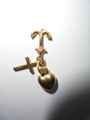 Vintage 18 Kt gouden hangertje beschikbaar voor biedingen