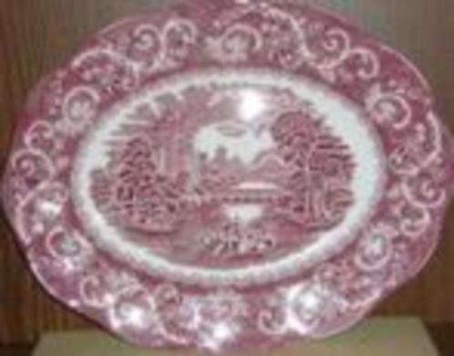 Ovalen bord  RIVER SCENE  CANTERBURY (Ironstone) (m), Huis en Inrichting, Keuken | Servies, Ophalen of Verzenden