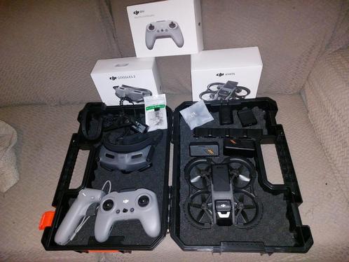 DJI Avata 1 – Pack complet (Goggles 2, 3 batt, SD 256 Go, va, Audio, Tv en Foto, Drones, Zo goed als nieuw, Ophalen