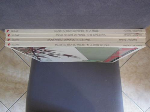 Lot BD Balade au bout du monde 1 à 4, Boeken, Stripverhalen, Gelezen, Ophalen of Verzenden