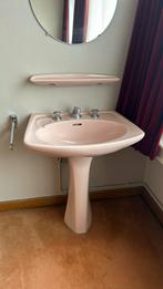 Klassieke lavabo vintage roze, Maison & Meubles, Comme neuf, Enlèvement ou Envoi, Moins de 100 cm