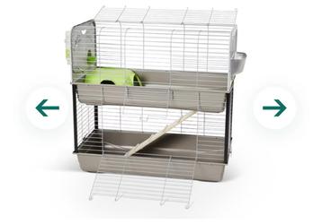 Caesar 3 Double Cage pour Rongeurs/lapin 100x50x97cm, Enlèvement, Comme neuf, Cage, Lapin