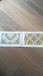 Boek en kleine stukjes stof om te borduren., Hobby en Vrije tijd, Ophalen of Verzenden, Gebruikt