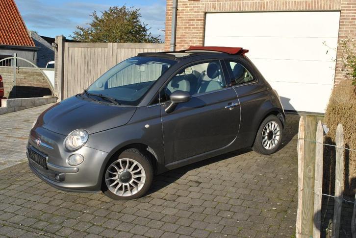 Fiat 500 Cabrio Lounge 1.2 Benzine *Zeer mooie staat*, Auto's, Fiat, Bedrijf, Te koop, ABS, Airbags, Airconditioning, Alarm, Bluetooth
