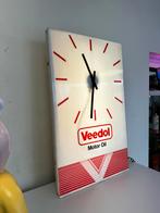 Ancienne horloge publicitaire Veedol, Table lumineuse ou lampe (néon), Utilisé, Enlèvement ou Envoi