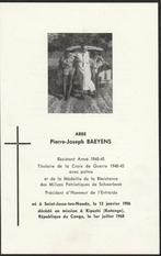 Abbé Pierre Joseph Mission Kipushu Katanga  Congo 1968, Verzamelen, Bidprentjes en Rouwkaarten, Ophalen of Verzenden