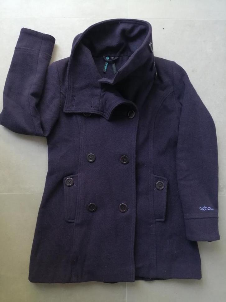 OXBOW Aubergine Peacoat jas maat S, Kleding | Dames, Jassen | Winter, Zo goed als nieuw, Maat 36 (S), Overige kleuren, Ophalen of Verzenden