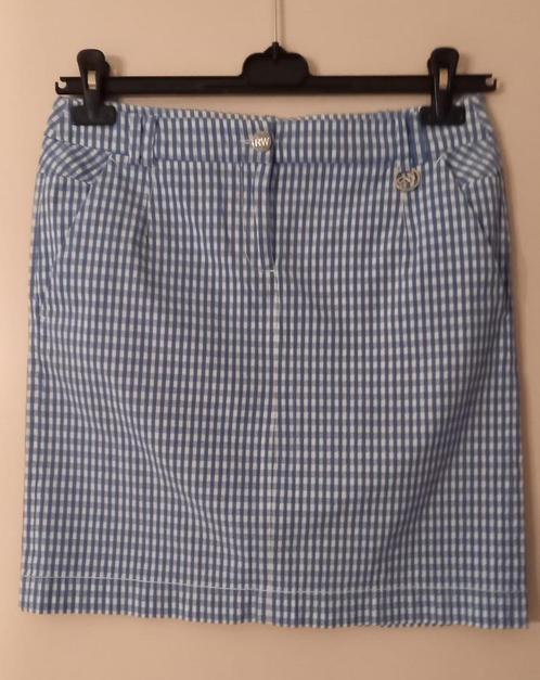 Geruit rokje van River Woods maat 38, Kleding | Dames, Rokken, Zo goed als nieuw, Maat 38/40 (M), Blauw, Boven de knie, Ophalen