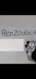 Cartier santos full iced out moissanite, Ophalen of Verzenden, Zo goed als nieuw
