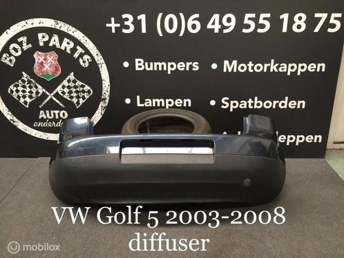 VW Golf 5 achterbumper met diffuser 2003-2008 origineel, Autos : Pièces & Accessoires, Carrosserie & Tôlerie, Pare-chocs, Arrière