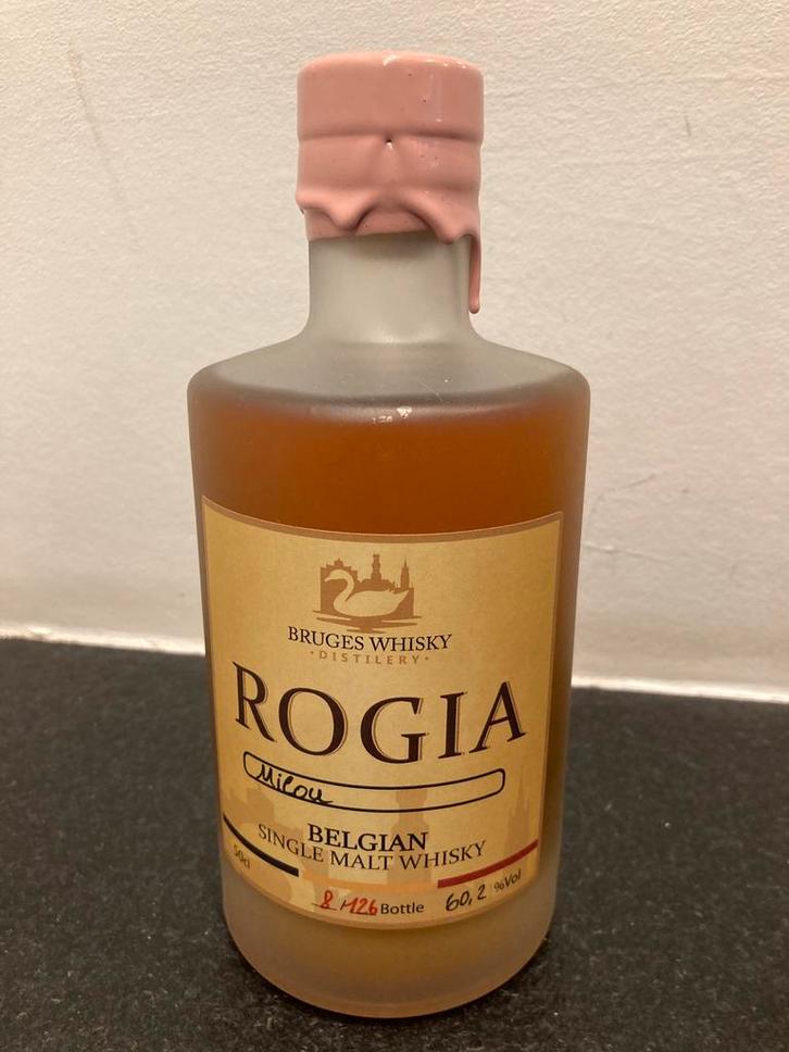 ROGIA whisky MILOU - Brugse Whisky Company, Verzamelen, Wijnen, Ophalen