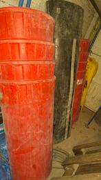 Stortkoker, 8 rode en 7 zwarte elementen + takel en bak, Bricolage & Construction, Tuyaux & Évacuations, Enlèvement