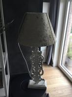 Landelijke tafellamp meg velvet kap, Huis en Inrichting, Ophalen, Zo goed als nieuw, Hout, 75 cm of meer