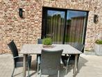 Nieuwe Prijs. MOET WEG. Tuintafel natuursteen plus 6 stoelen, Ophalen, Zo goed als nieuw, Rechthoekig, Rvs