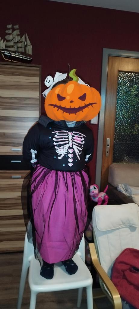Déguisement squelette fille 6 ans, Kinderen en Baby's, Carnavalskleding en Verkleedspullen, Nieuw, Meisje, 110 t/m 116, Ophalen of Verzenden