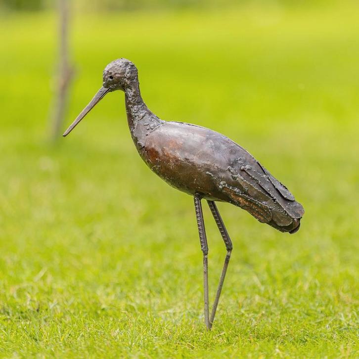 Beeld van een kluut, Tuin en Terras, Tuinbeelden, Nieuw, Dierenbeeld, Metaal, Ophalen of Verzenden