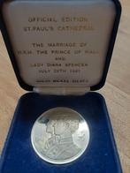 Lady Diana Spencer July 29TH 1981 solid nickel silven, Verzamelen, Ophalen