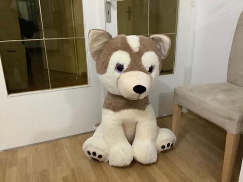 HB Leisure Husky XXL Knuffel 83cm Groot, Kinderen en Baby's, Speelgoed | Knuffels en Pluche, Zo goed als nieuw, Hond, Ophalen of Verzenden
