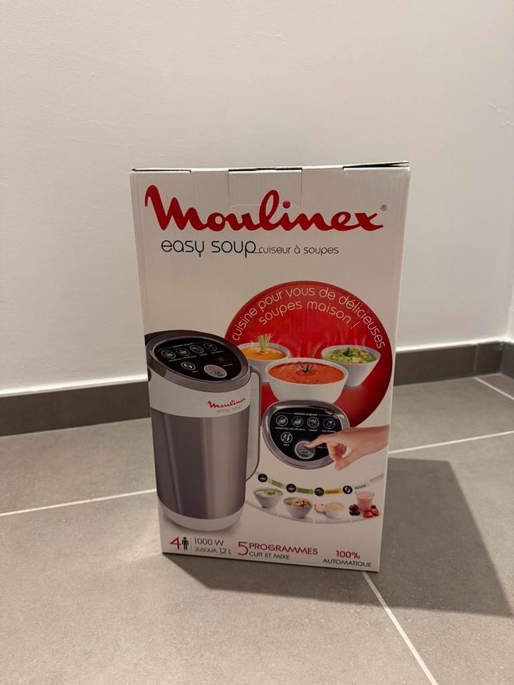 Machine soupeMoulinex - neuve dans sa boîte, jamais utilisée, Electroménager, Mélangeurs de cuisine, Neuf, 1 à 2 litres, 3 vitesses ou plus