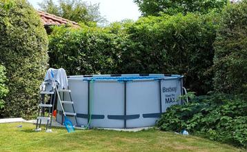 Bestway Steel Pro Max zwembad 366x122 cm incl. extra filters, Tuin en Terras, Gebruikt, Rond, 300 cm of meer, Inbouwzwembad