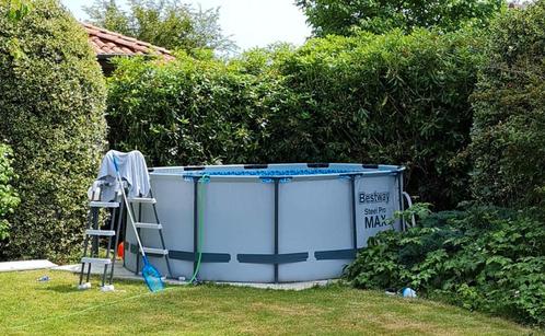 Bestway Steel Pro Max zwembad 366x122 cm incl. extra filters, Tuin en Terras, Zwembaden, Gebruikt, Inbouwzwembad, 120 cm of meer