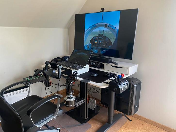 Filghtsimulator + PC + VR (zie beschrijving), Computers en Software, Joysticks, Zo goed als nieuw, Ophalen of Verzenden