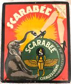 Tôle Scarabée - Cirages Luxembourg, Collections, Comme neuf, Panneau publicitaire