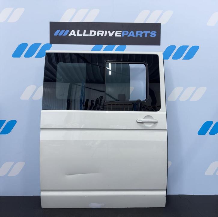 VW Transporter T6 Schuifdeur rechts LB9A wit 7LA843108E, Auto-onderdelen, Carrosserie, Deur, Rechts, Gebruikt, Ophalen of Verzenden