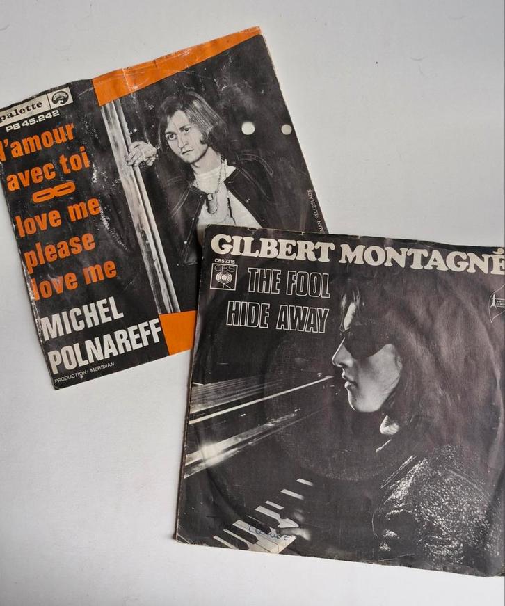 Michel Polnareff/ Gilbert Montagne 2 45t mythiques, CD & DVD, Vinyles | Jazz & Blues, Enlèvement