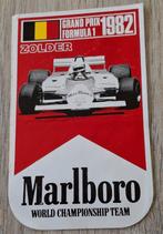Vintage sticker Marlboro Formule 1 Zolder 1982, Ophalen of Verzenden, Zo goed als nieuw, Auto of Motor