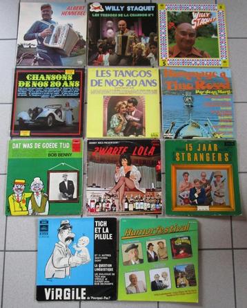 Lot vinyl platen met liedjes uit de goede oude tijd beschikbaar voor biedingen