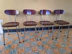 Set van 4 vintage formica stoelen, Enlèvement