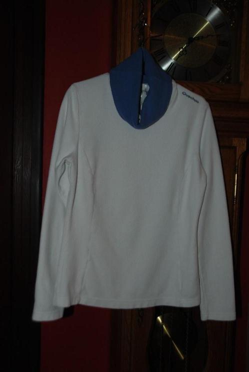 Sportsweater voor dames „Decathlon” in witte fleece M als N, Kleding | Dames, Sportkleding, Zo goed als nieuw, Overige typen, Maat 38/40 (M)