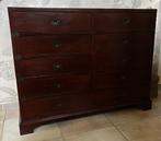 Dressoir / commode in eik; afm. 122 x 50, h 97 cm, Huis en Inrichting, Kasten | Ladekasten, Ophalen, 100 tot 150 cm, 5 laden of meer